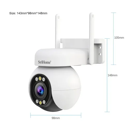 SriHome SH051 (4MP) 5X Optical Zoom WiFi Camera