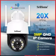 SriHome SH041 5MP PTZ Wifi CCTV Security Camera 20X Zoom Two-Way Talk Auto Track ANNKE