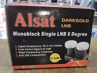 Universal ALSAT Monoblock Single  LNB 6 Degree  DIGITAL  0.1DB HIGH GAIN , FREESAT, ASTRA, HOTBIRD