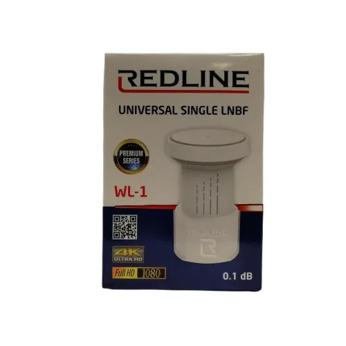 Universal SINGLE LNB Redline WL-1 0.1DB HIGH GAIN , FREESAT, ASTRA, HOTBIRD