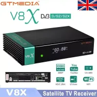 GTMedia V8X FullHD Satellite DVB-S2/S2X Digital TV Receiver FreeSat Set Top Box SKY Dish